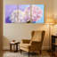 Hortensia, hydrangea, impression florale, ensemble de 3 impressions sur toile-1090309006