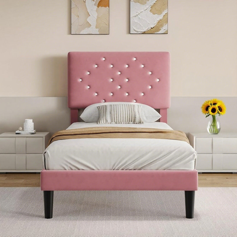 Bed Frame, Twin, Black
