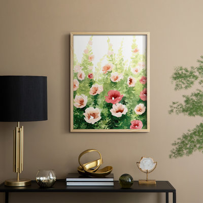 Sunlit Flora II Framed Print - Solid Wood