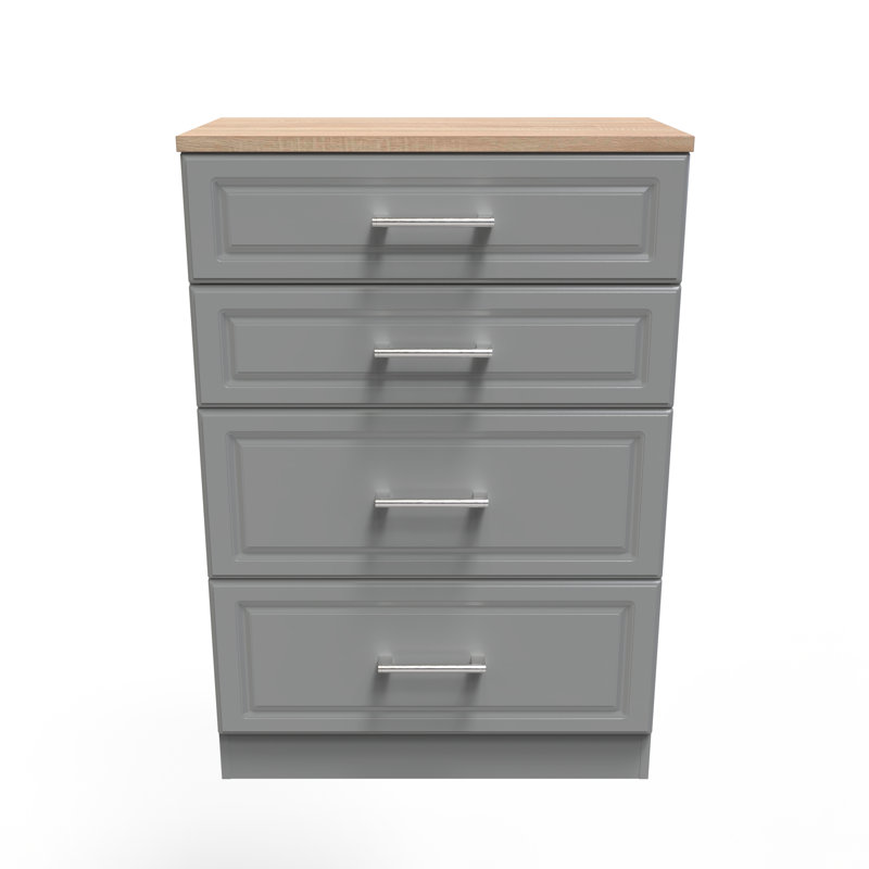 Fully Assembled Klarissa 4 Drawer 76.5Cm W Chest of Drawers