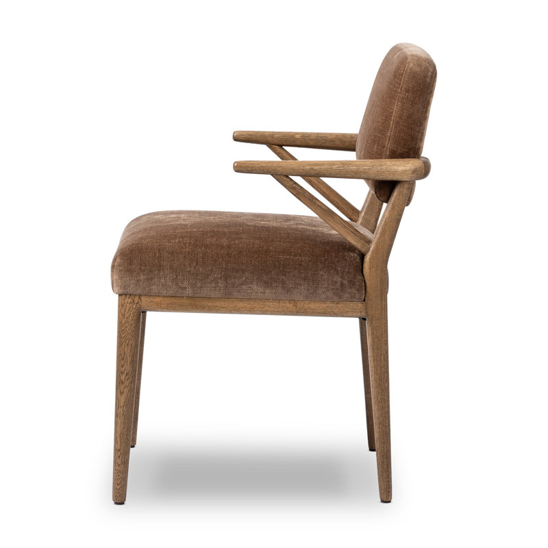 DEIDRE Upholstered Arm Chair, Altair Mushroom