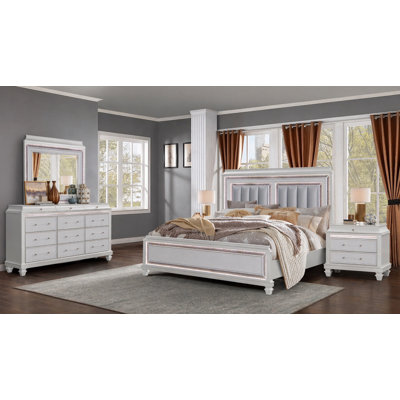 Ensemble de chambre avec très grand lit 4 pièces Idoya