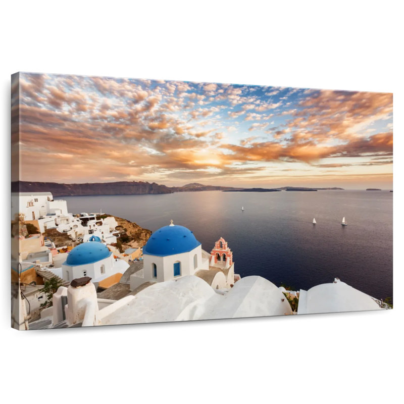 Nicci Santorini, coucher de soleil nuageux