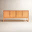 Captiva Rattan 4 Door 76" Sideboard