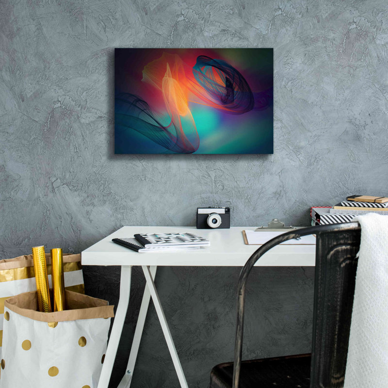 'Colour In The Lines 26' by Irena Orlov, Giclee Canvas Wall Art, 26"x18", 12" H x 18" W x 0.75" D
