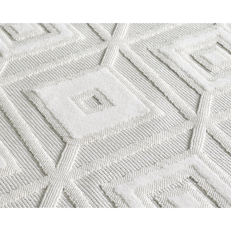 Geometric Indoor Rug, Rectangle 5' x 7'6"