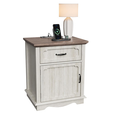 Nightstand With Charging Station