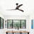 52" Ceiling Fan, Indoor Outdoor Ceiling Fan With Light With Remote Control, Noiseless Reversible Motor, 6 Speed ,3 Color , For Patio Living Room, Bedroom, Office,Indoor-1000960312-1000960314