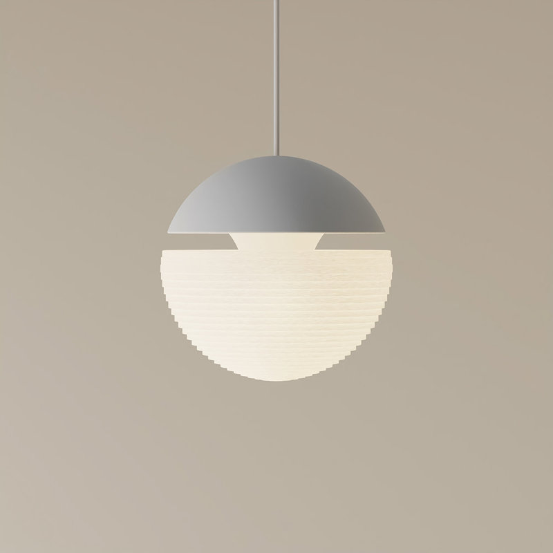 Cora Pendant Light, Mist/White