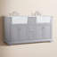 Ensemble de meuble-lavabo double 60 po Pardue-426896448