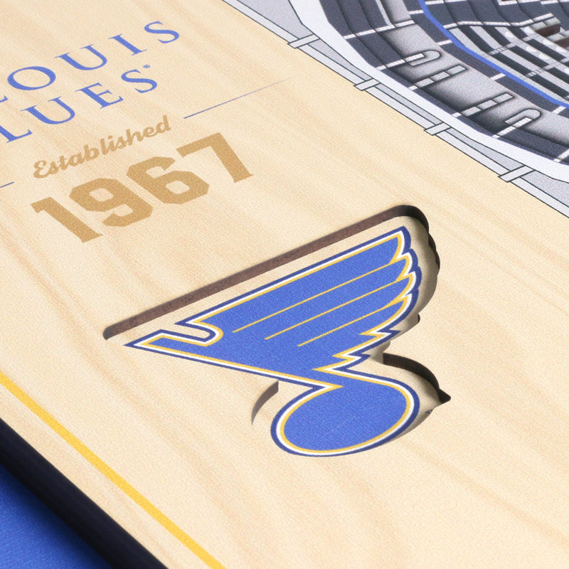 NHL 5-Layer StadiumViews 3D Wall Art Print, St. Louis Blues