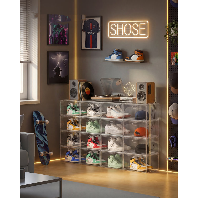 16 Pair Shoe Storage Box