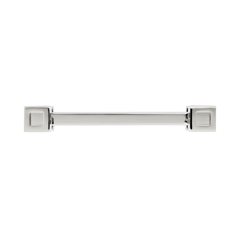 Poignée barre 4 po Rhombus, Nickel poli, 4"