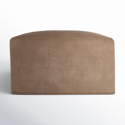 Cupertino Outdoor Leather Upholstered Ottoman