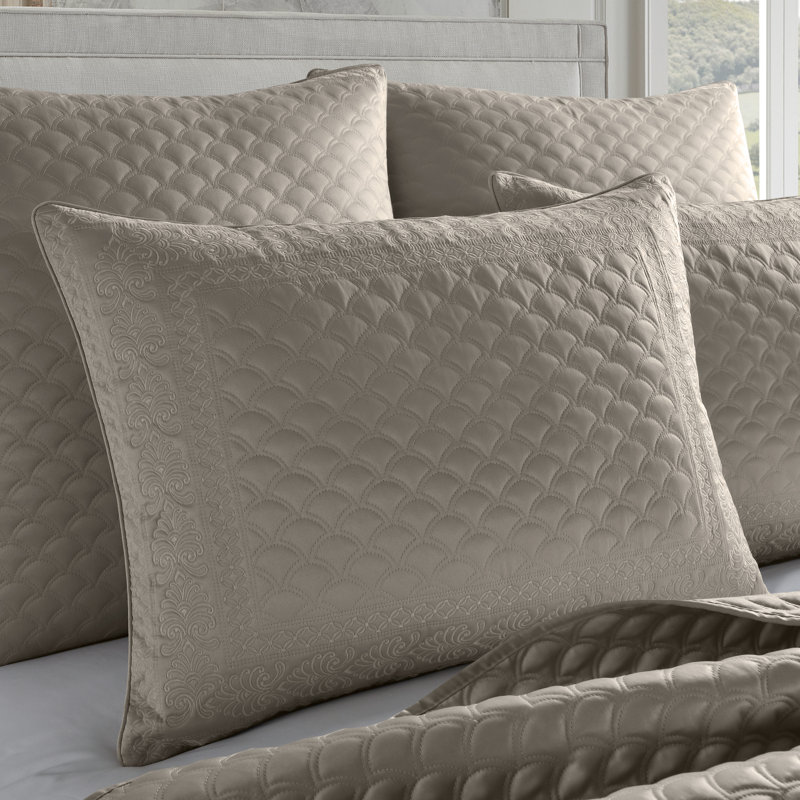 Taie décorative Lyndon, Taupe, Euro