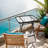 Metal Square Patio Folding Side Table-690909782