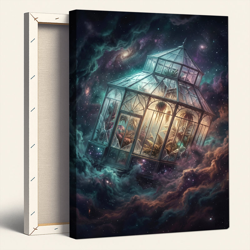 Cosmic Greenhouse, reproduction d'art sur toile, ensemble de 1, Wrapped Canvas, 24"H x 16"W