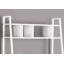 Bureau d'ordinateur, bureau personnel, ordinateur portable, incliné, tablettes de rangement, travail, stratifié blanc, stratifié blanc, contemporain, moderne