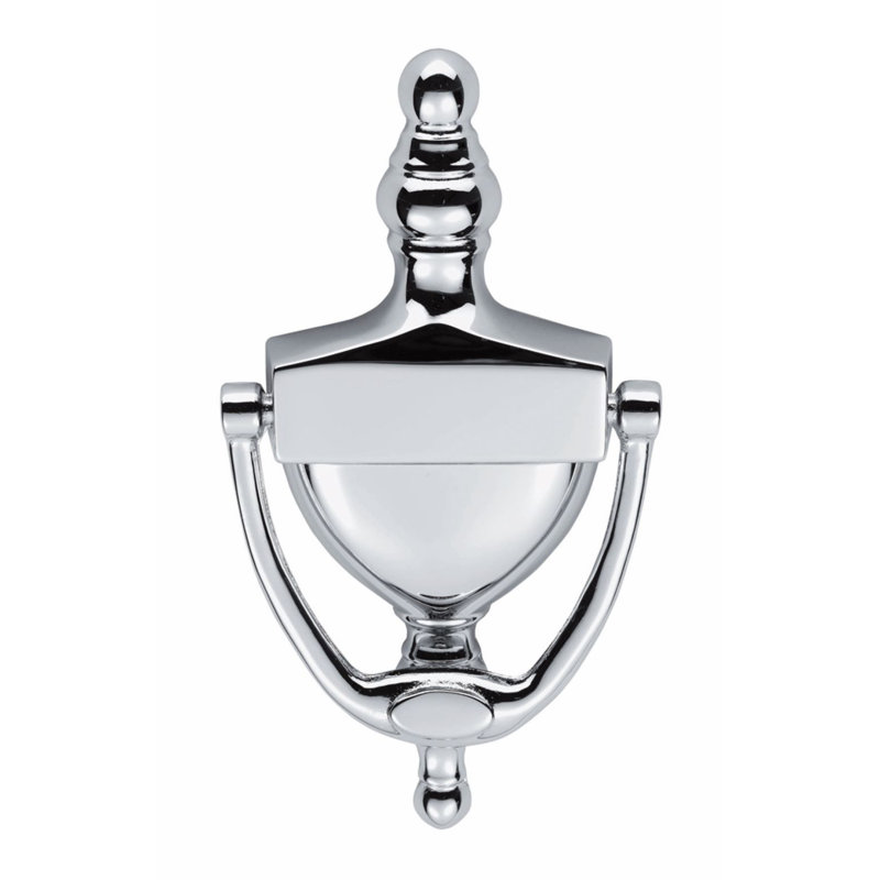Liggett Victorian Urn Door Knocker, Polished Brass, 19.6cm H x 19.6cm W x 9.9cm D