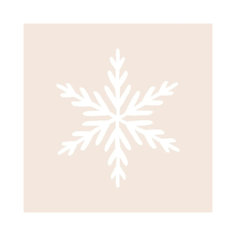 Snowflake - Wrapped Canvas Print, 30.48 cm H x 30.48 cm W