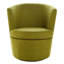 Fauteuil d'appoint pivotant Barrel - Citronnelle-122094833