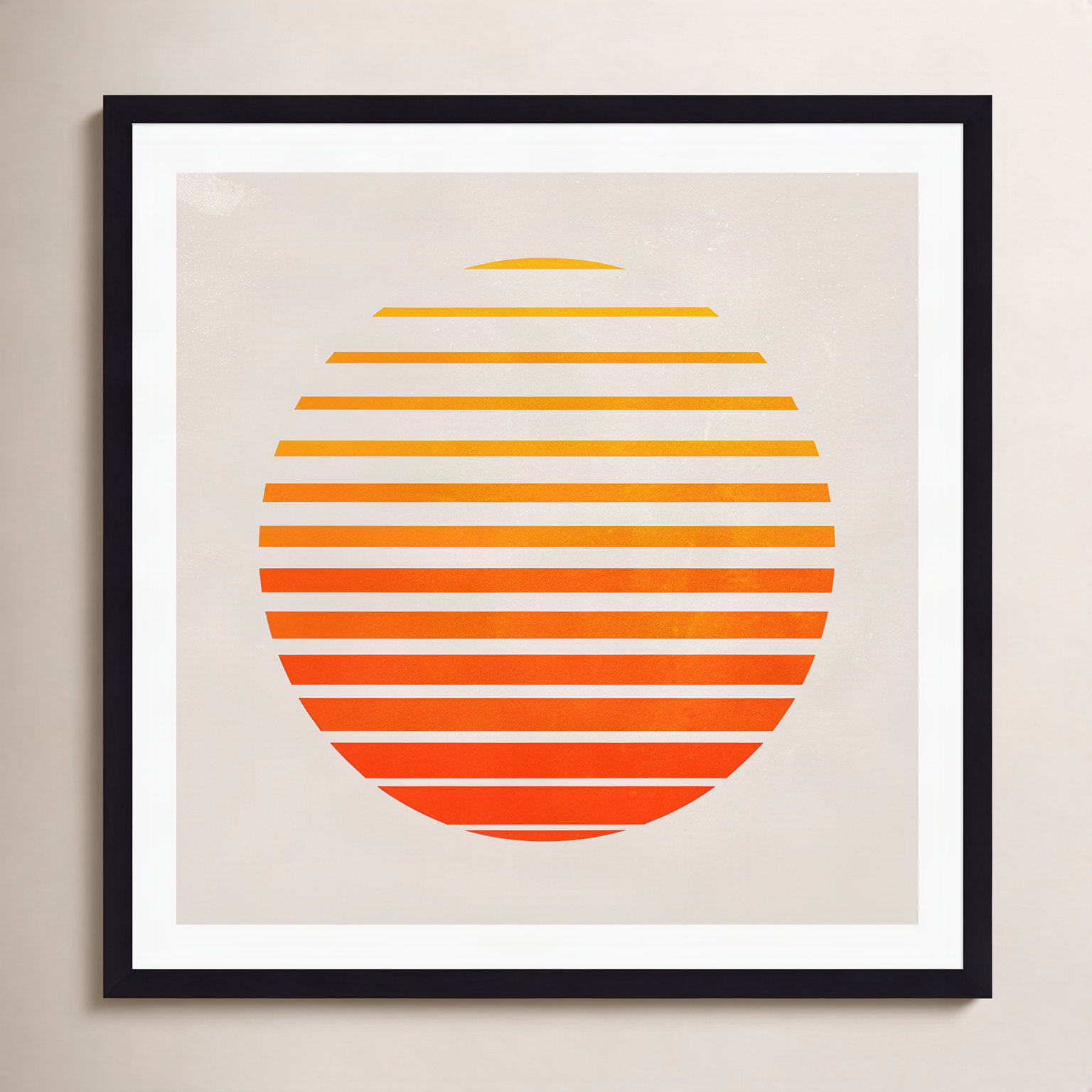 Twilly "Springs 3 Rising Sun Edit" Print, 20" H x 20" W x 2" D, Black Floater Framed, No
