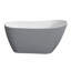 Baignoire autoportante ovale 52 po Kingston-57475210