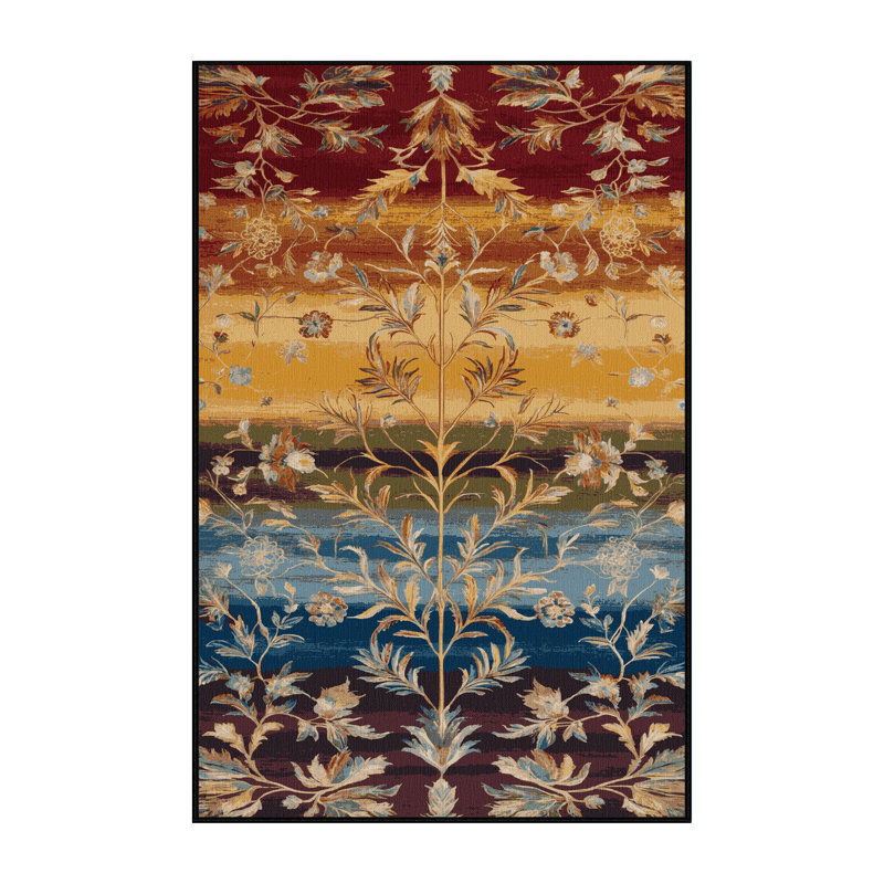 Tapis brun lavable à la machine, Rectangulaire 2 pi x 3 pi