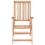 Chaise de patio inclinable en teck Billingsley