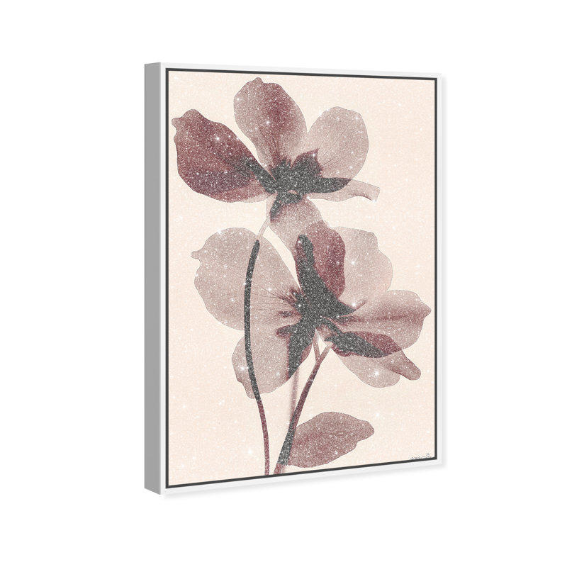 Crimson Coastline I Canvas Abstract Print by Oliver Gal, Black Frame, 10 x 15, 16"H x 11"W, White Frame