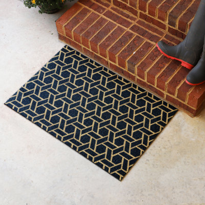Neighburly Non-Slip Geometric Outdoor Doormat