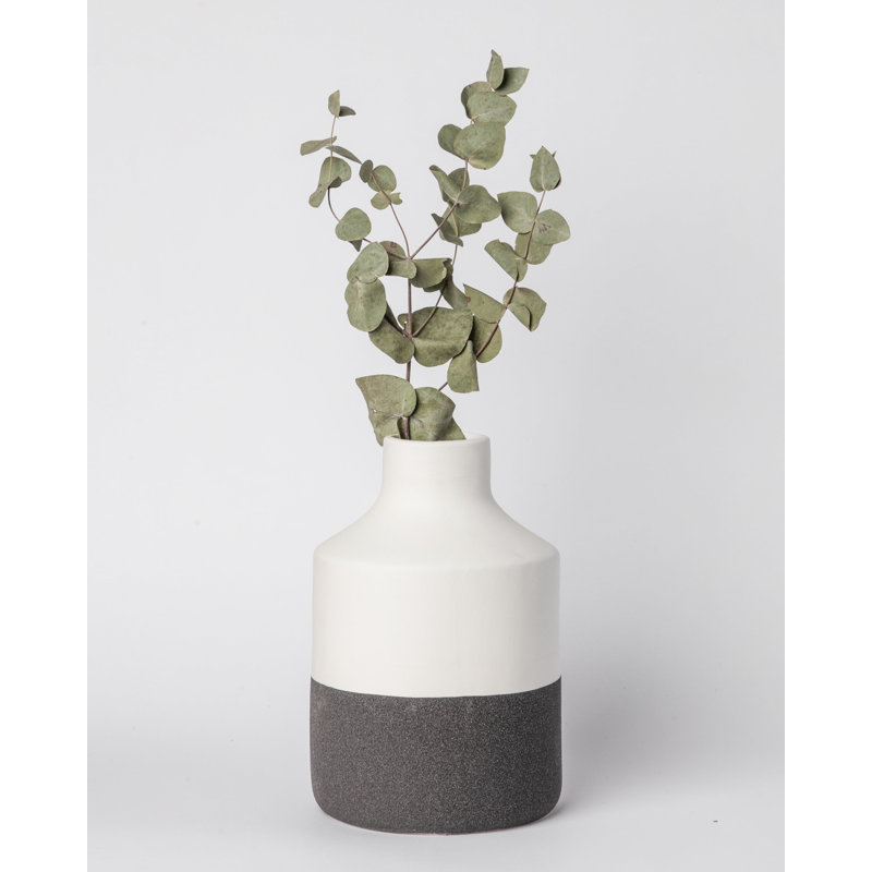 Alioth Table Vase 1, Black/White
