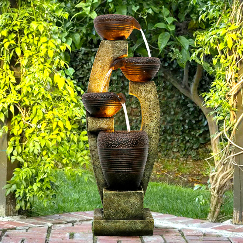 Fontaine en résine avec lumière Consiglio