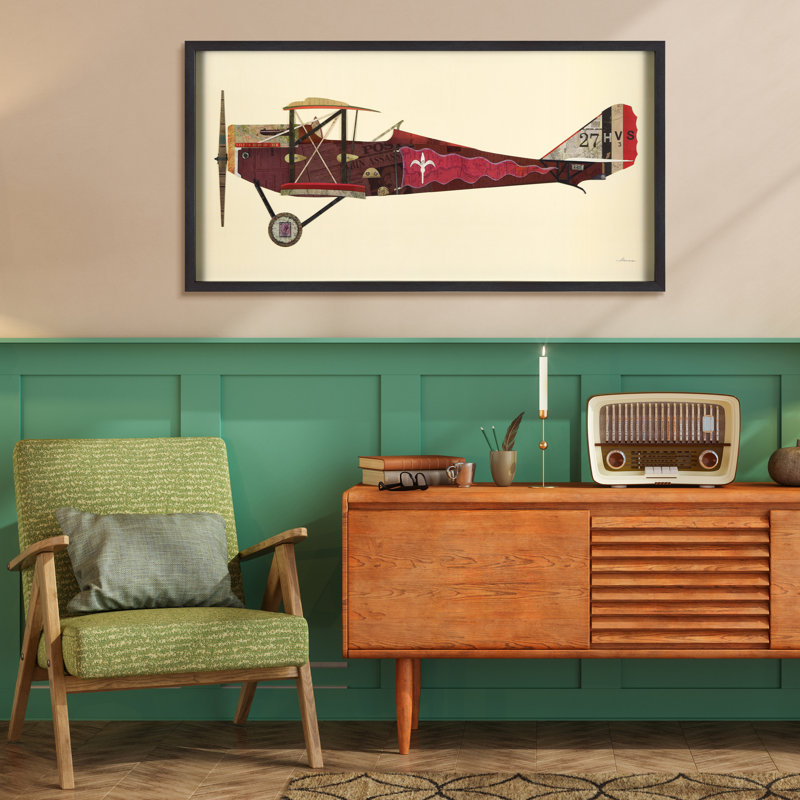 « antique biplane #2 », impression