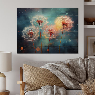 Dandelion Morning Moments I sur impression sur bois