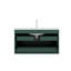 Meuble-lavabo de salle de bain avec lavabo, armoire de rangement flottante murale moderne avec tiroirs (sans armoire latérale)-1458764447