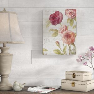 Ophelia & Co. French Roses III On Canvas by Danhui Nai Painting | Wayfair