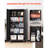 Metal Storage Cabinet, 72.6 in Rolling Steel Garage Cabinet with 4 Adjustable Shelves, 2 Magnetic Doors & 2 Keys, 5 Tiers Lockable Tool Storage for Pantry, Warehouse, Basement, Office, Black