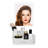 Pure Tri Tone LED Makeup Mirror With Vanity Removable Storage Organizer, Touch Sensor Switch
