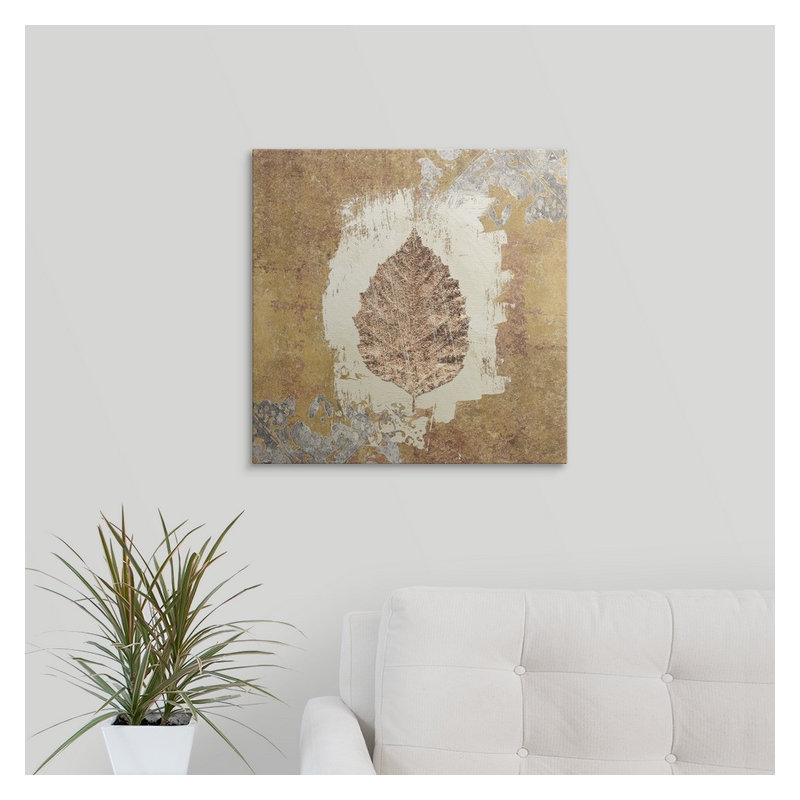 « vi » avery tillmon, impression Gilded Leaf, H 35 po x l 35 po x P 1,5 po, Toile