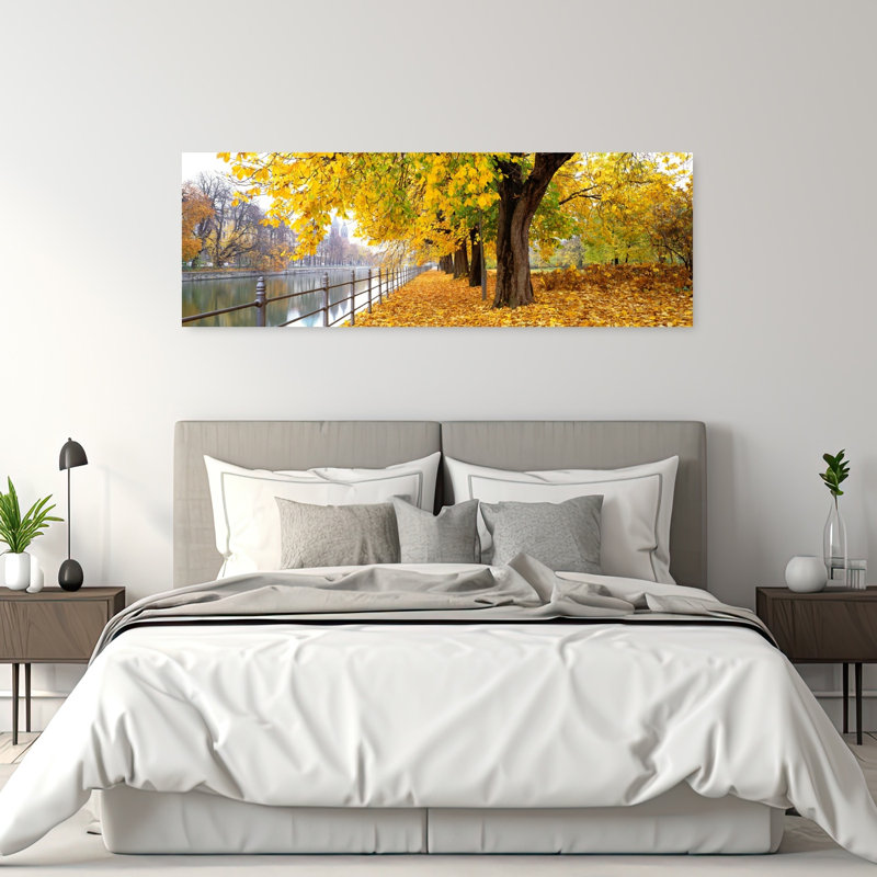 Autumn Scene Munich Germany by Collezione Panoramica - Wrapped Canvas Panoramic Print, 50.8 cm H x 152.4 cm W
