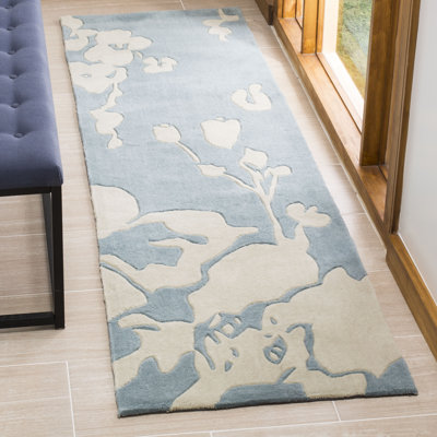 Modern Art Hand Tufted Performance Floral Rug