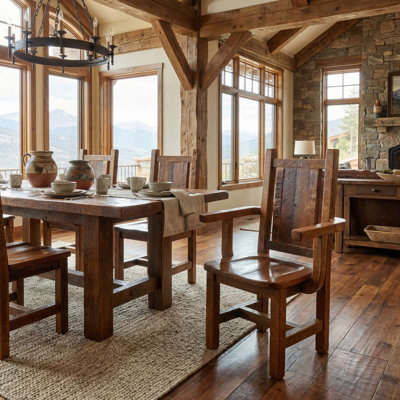 Chaise de salle à manger Fireside Lodge Barnwood Artisan