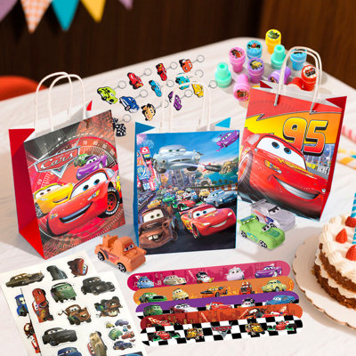 Lightning McQueen Party Favours for Kids, 110 Pcs Lightning McQueen Birthday Party Decorations Set