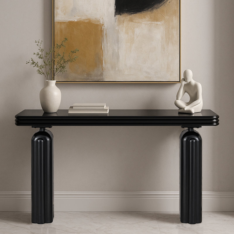 U_STYLE 60" Console Table, Minimalist Hallway Entry Table