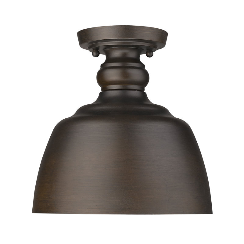 Holmes Flush Mount, Rubbed Bronze