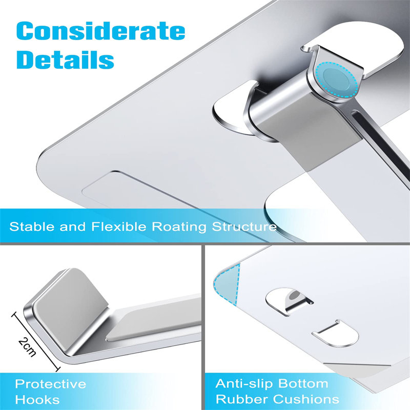 Metal Stackable Monitor Stand, Silver