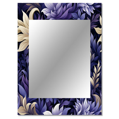 Azora Royal Ragdolls - Paisley  Mirror, Glam Decorative Wall Mirror, Printed Metal Art