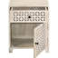 Armoire d'appoint Coastal Whitewash avec tiroir pour bois de manguier et finition