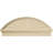 Segment Arch Sunburst Signature Urethane Combination Pediment, Primed Tan-102751957-113026218